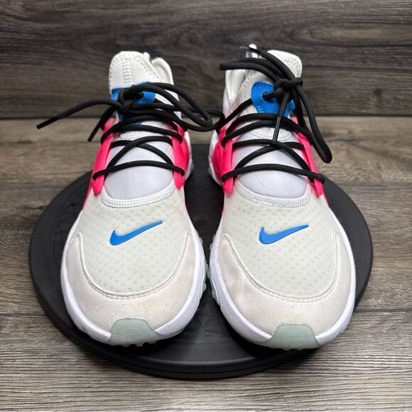 Nike React Presto Running Shoes White Blue Pink BQ4002-101 Size 7Y /  Women 8.5 - Picture 2 of 7